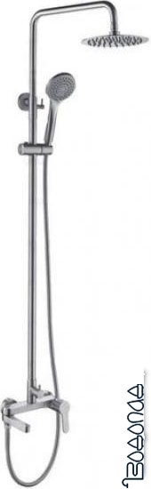 Gappo Душевая система с поворотным изливом, нерж. сталь