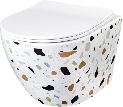 Унитаз Rea Carlos Slim REA-C8005 (lastryko terazzo)