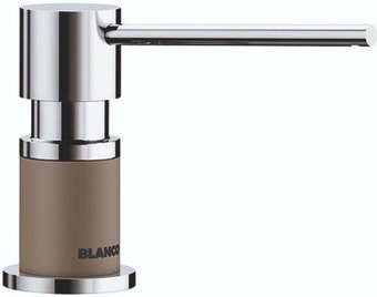 Дозатор для жидкого мыла Blanco Lato (хром/серый беж)
