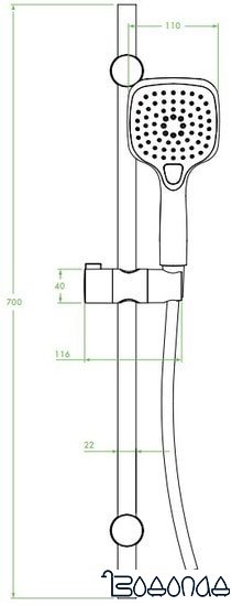 Душевой гарнитур Laveo Boho NLH 61AK