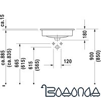 Умывальник Duravit D-Code 54.5x43.5 (0337540000) фото 4
