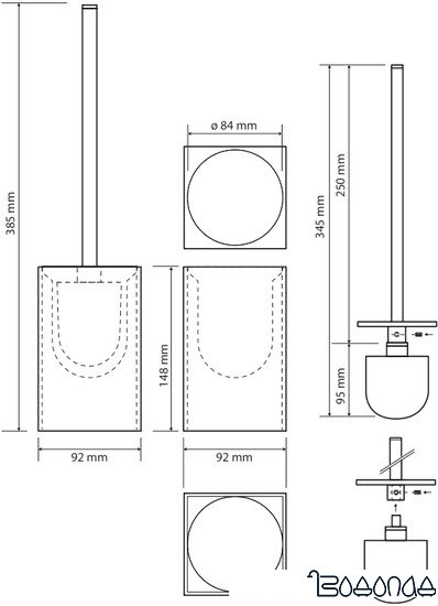 Ершик для унитаза Bemeta Gamma 145613310 фото 2