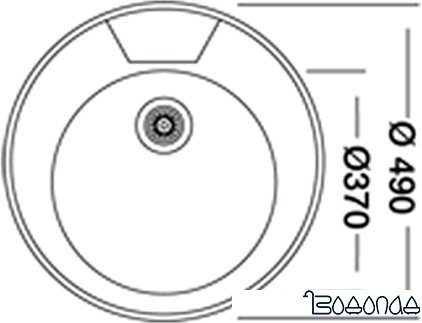 Кухонная мойка Kromevye EC 245 D