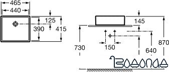 Умывальник Roca Sofia 46.5x41.5 [327720000]