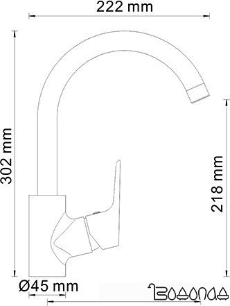 Смеситель Wasserkraft Lippe 4507