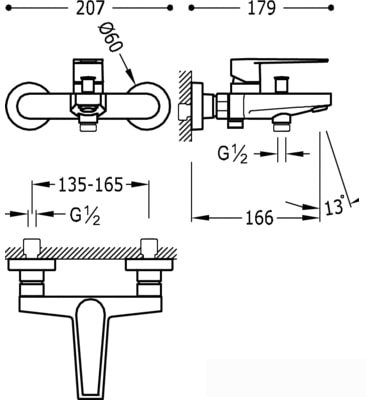 Смеситель Tres Class-tres 20517001