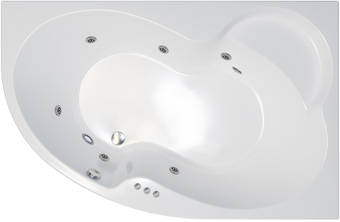 Ванна Triton Мари гидромассажная 170х110R Релакс