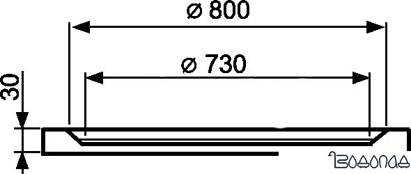 Душевой поддон Roltechnik Rondo 100 100x100 (черный)