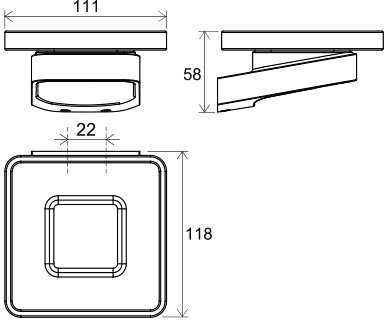 Мыльница Ravak X07P354