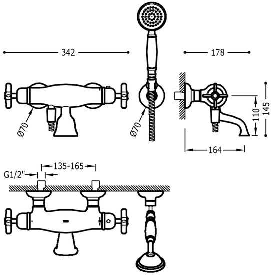 Смеситель Tres Classic 24217409