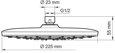 Верхний душ Wasserkraft A077
