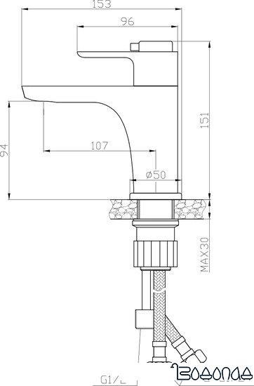 Смеситель Rossinka Silvermix RS50-15