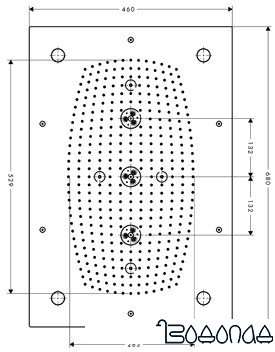 Верхний душ Hansgrohe Raindance Rainmaker [28418000]