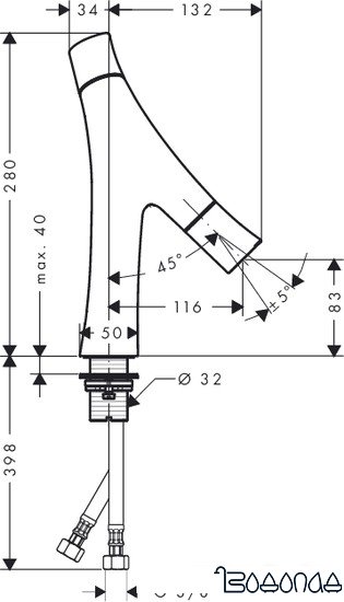Смеситель Axor Starck Organic 12011000