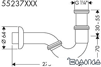 Сифон Hansgrohe 55237000 фото 2