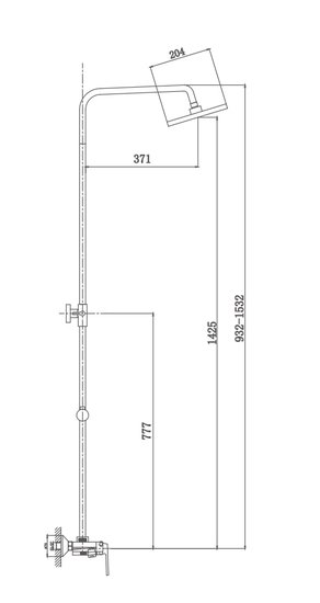 Душевая система Haiba HB24505-8 (белый)