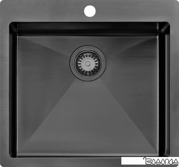 Кухонная мойка ZorG ZRN 5055 Nano PVD Gunblack