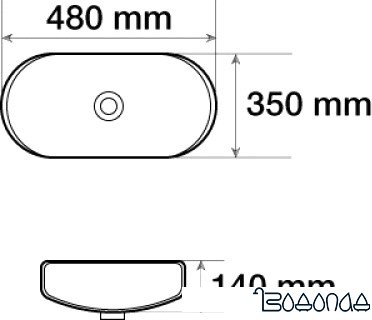 Умывальник Melana MLN-5006X