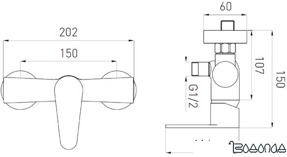 Смеситель Ferro Algeo BAG7