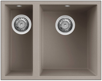 Кухонная мойка Elleci Quadra 150 Undermount Tortora G43