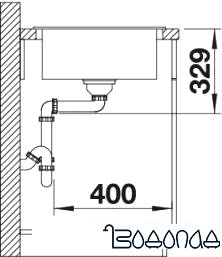 Кухонная мойка Blanco ZIA 45 S (жасмин) [514727]