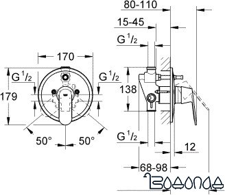 Смеситель Grohe Eurosmart Cosmopolitan 32879000 фото 2