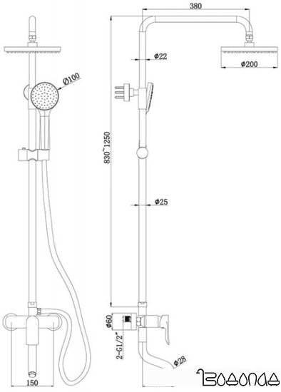 Душевая система Bravat Emeralda F6337371CP-A-RUS фото 2