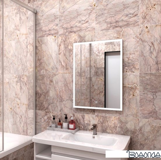 Континент Frame Black Led 70x100