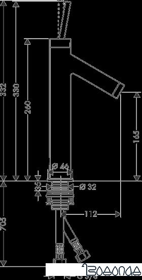 Смеситель Axor Starck 10123000