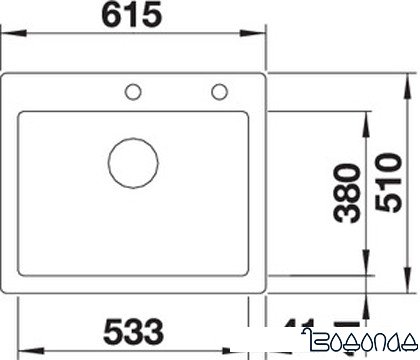 Кухонная мойка Blanco Palona 6 (базальт) 524737