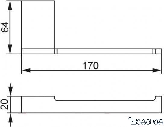 Держатель для туалетной бумаги Aquanet 5686-1MB
