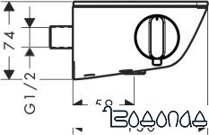 Смеситель Hansgrohe Ecostat Select 13161400