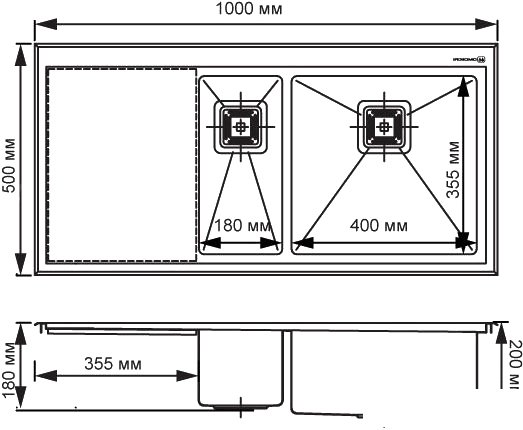 Кухонная мойка Omoikiri Akisame 100-2-LG-R (4993040) Кухонная мойка Omoikiri Akisame 100-2-LG-R (4993040)