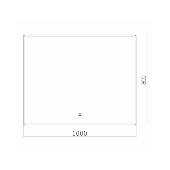 Toppus Зеркало Silk 100x80 фото 2