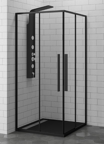 Душевой уголок RGW SV-31B 100x100 (черный/прозрачное стекло)