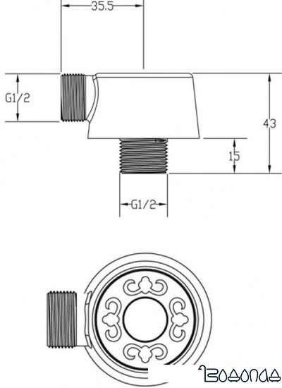 Шланговое подключение ZorG AZR 4 BR фото 2