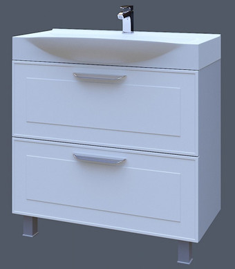 АВН Тумба под умывальник Манчестер с ящиками 85 (белый)