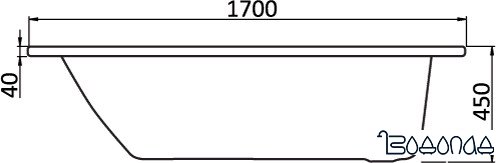 Ванна Santek Монако 170x70 (1WH111979) фото 2