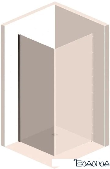 Душевой уголок Vincea Orta VSR-1O8012CL (хром/прозрачное)