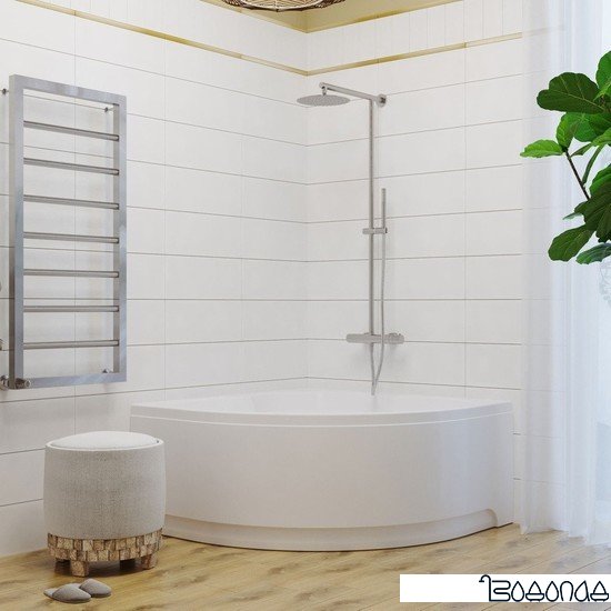 Ванна Triton Мартин 120х120 (с каркасом, сифоном, экраном) фото 4