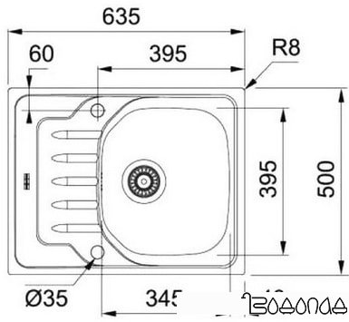 Кухонная мойка Franke OLN 611-63 Кухонная мойка Franke OLN 611-63