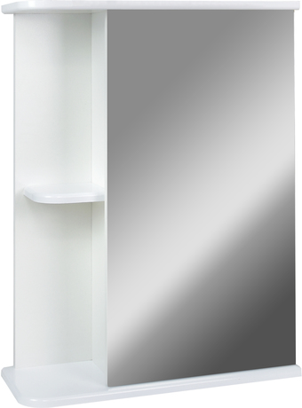 Doratiz Шкаф с зеркалом Гретта 60 (правый, белый)