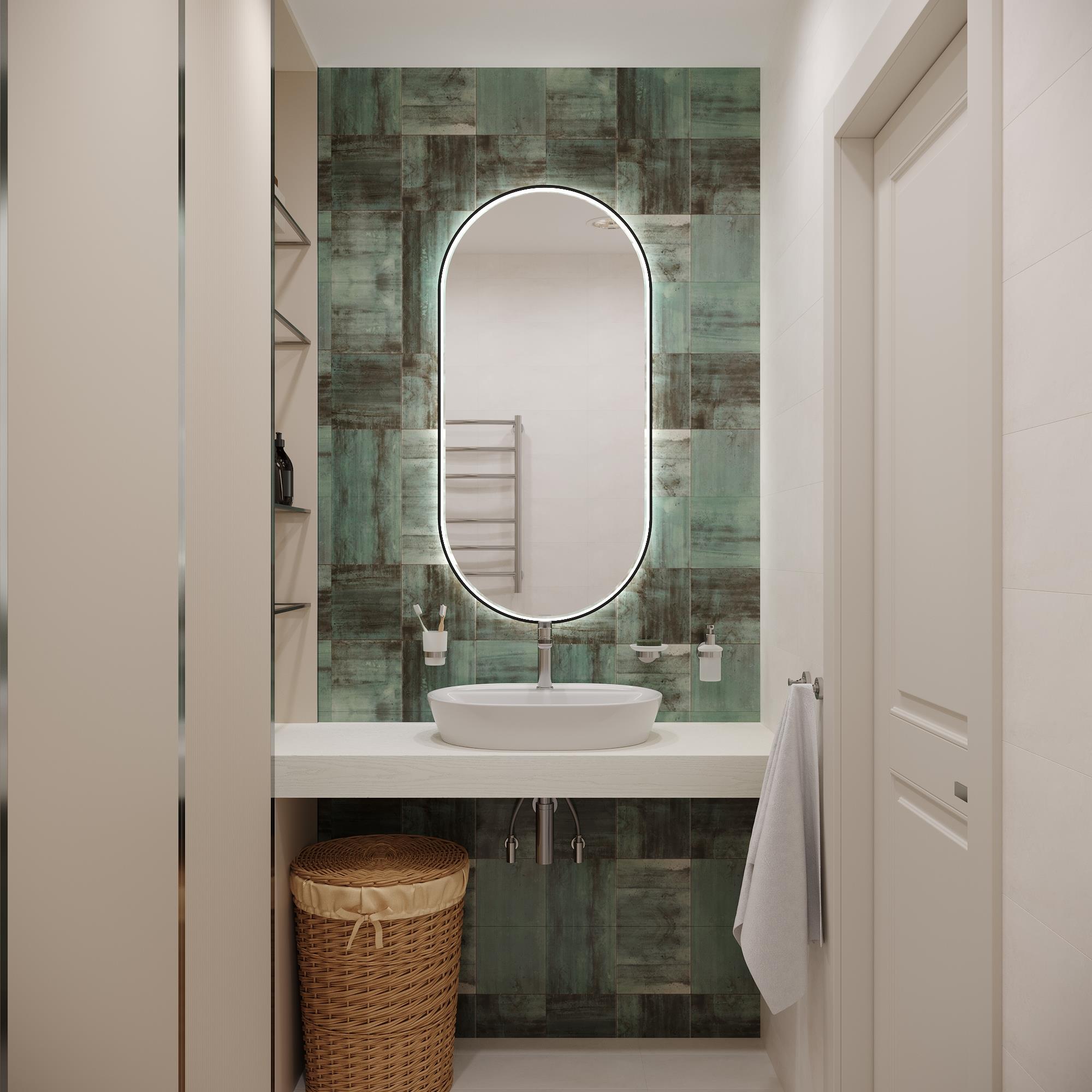 Фронтальная подсветка и сенсорное управление