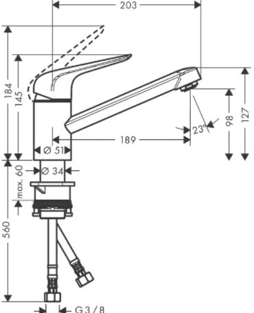 Смеситель Hansgrohe Focus M42 71808000