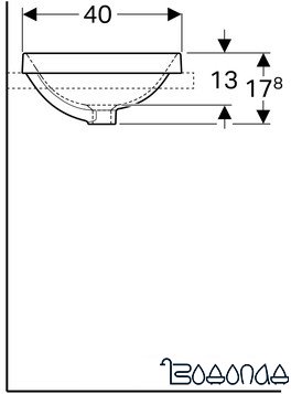 Умывальник Geberit VariForm 500.730.01.2 фото 4