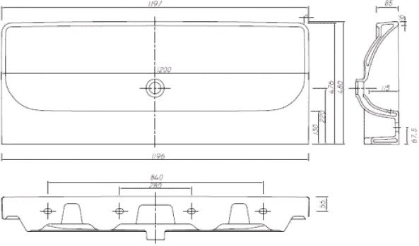 Умывальник Kolo Traffic L91020900 Reflex