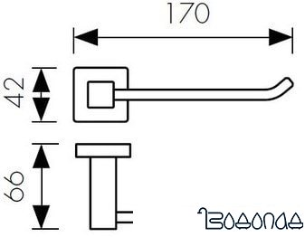 Держатель для туалетной бумаги Kaiser Canon KH-4320 фото 2