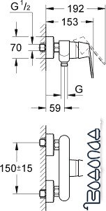 Смеситель Grohe Eurosmart Cosmopolitan 32837000 фото 2