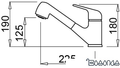 Смеситель Elleci Venere avena G51