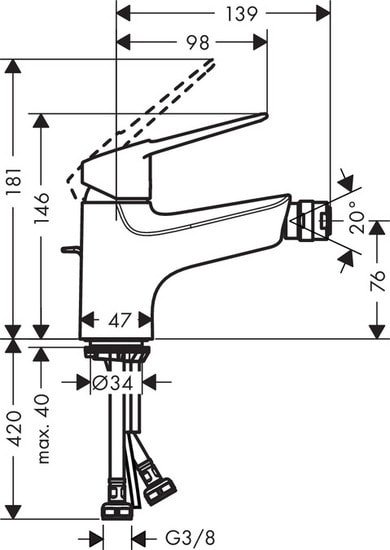 Смеситель Hansgrohe Novus Loop 71233000 фото 2